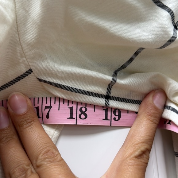 STAUD Cream And Black Windowpane Crosshill Mini Dress - Picture 10 of 14